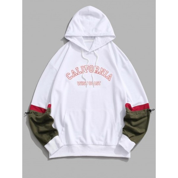 CALIFORNIA WEST COAST Vintage Colorblock Hoodie