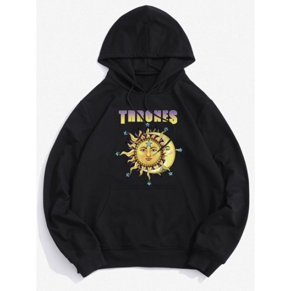 Thrones Celestial Sun And Moon Graphic Hoodie