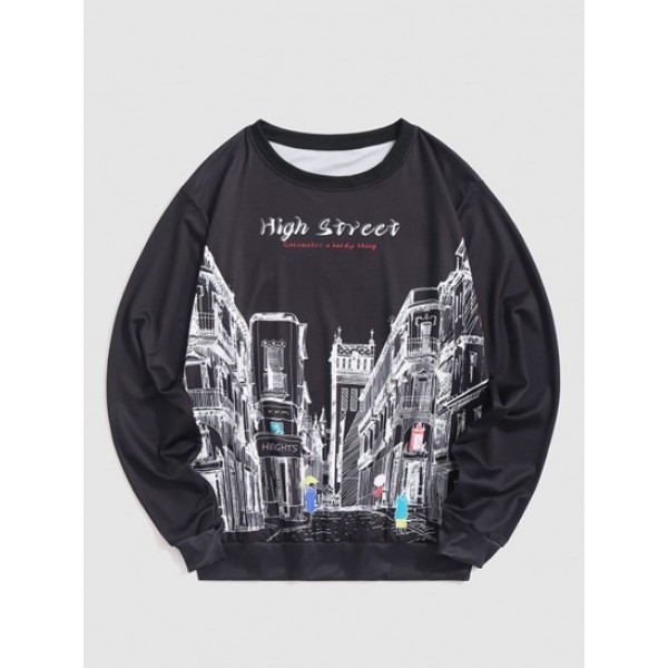 High Street City Graphic Sweatshirt