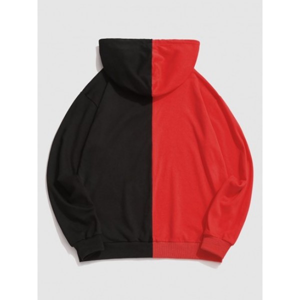 Break Rules Two Tone Panel Hoodie