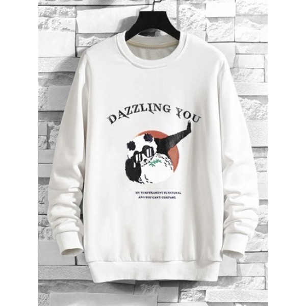 Cartoon Graphic Print Funny Sweatshirt