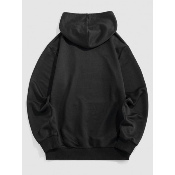 Streetwear Rose Slogan Graphic Hoodie