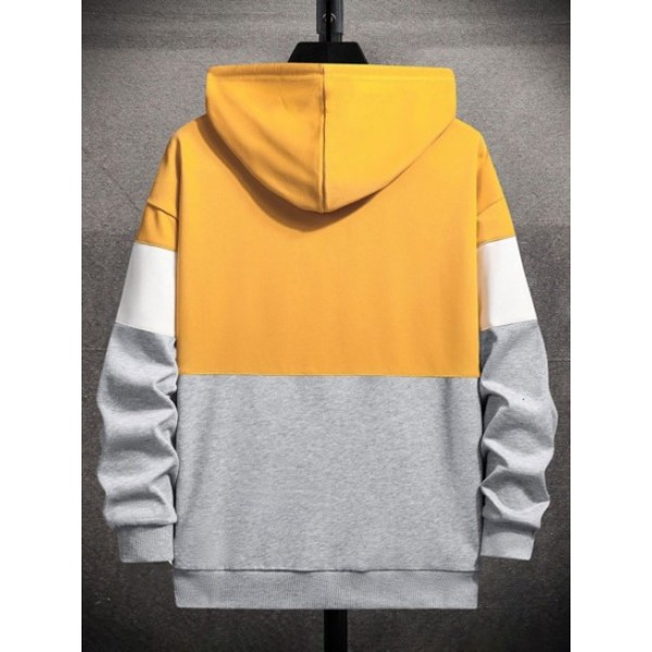 KEEP LEARNING Colorblock Hoodie