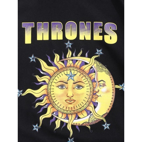 Thrones Celestial Sun And Moon Graphic Hoodie